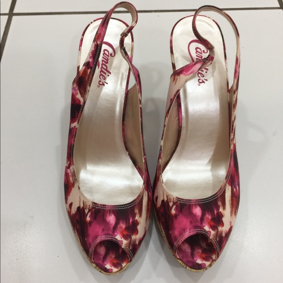 Candies Multicolor Open Toe Heels - Picture 3 of 8